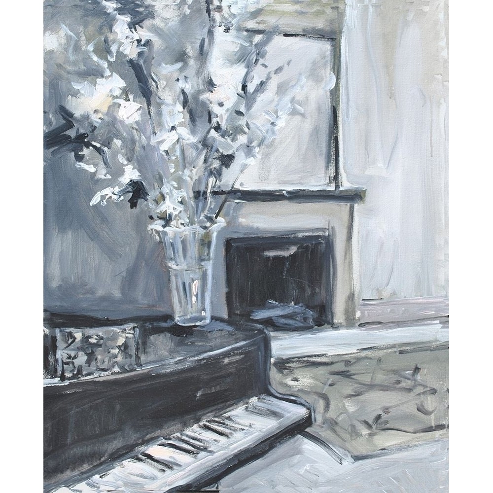 Piano and Fireplace Poster Print by Allayn Stevens-VARPDXAS20065 Image 1