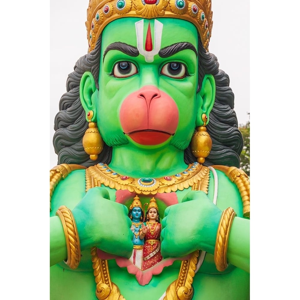 Kuala Lumpur- West Malaysia. Batu caves. Statue of the god Hanuman. Poster Print - Tom Haseltine-VARPDXAS23THA0040 Image 1