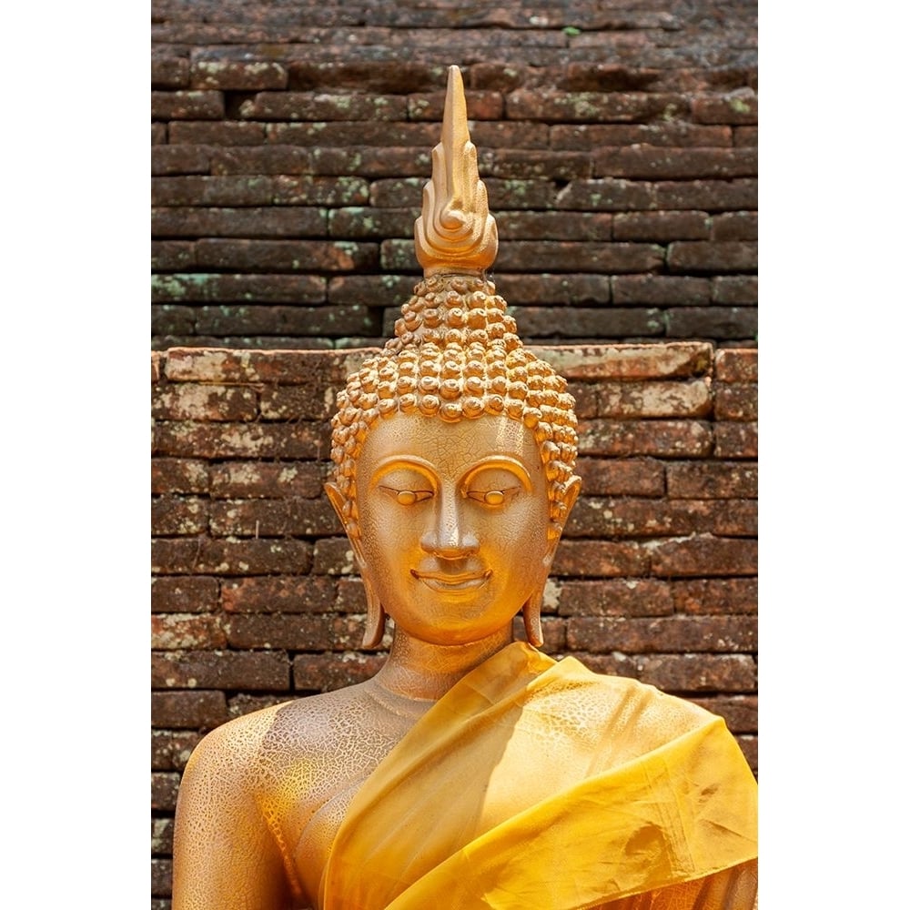 Chiang Mai- Thailand. Wat Lok Moli. Buddha statue. Poster Print - Tom Haseltine-VARPDXAS36THA0458 Image 1