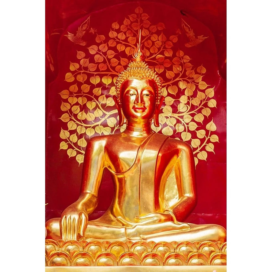 Chiang Mai- Thailand. Wat Phan On. Buddha statue within chedi. Poster Print - Tom Haseltine-VARPDXAS36THA0439 Image 1