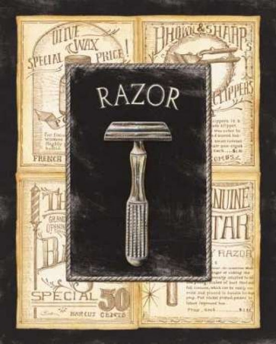 Grooming Razor Poster Print by Charlene Audrey-VARPDXAUD085 Image 1