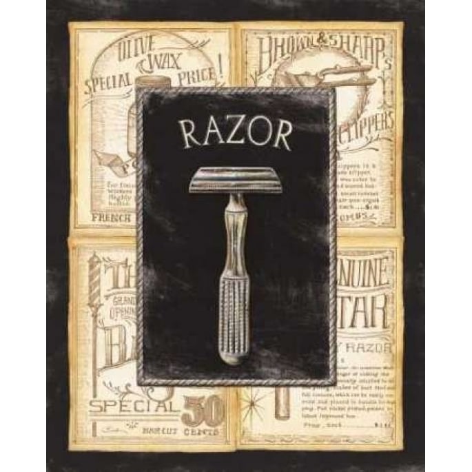 Grooming Razor Poster Print by Charlene Audrey-VARPDXAUD085 Image 1