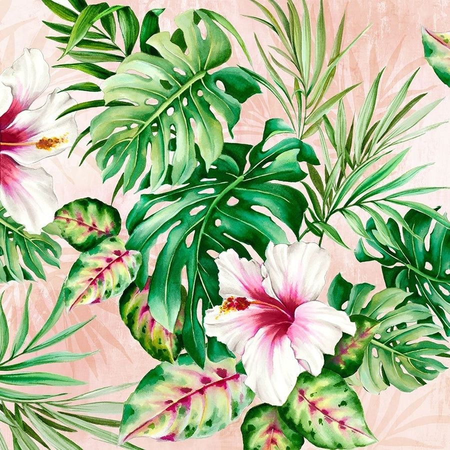 Hot Tropical Floral Poster Print - Alex Black-VARPDXAX070A Image 1