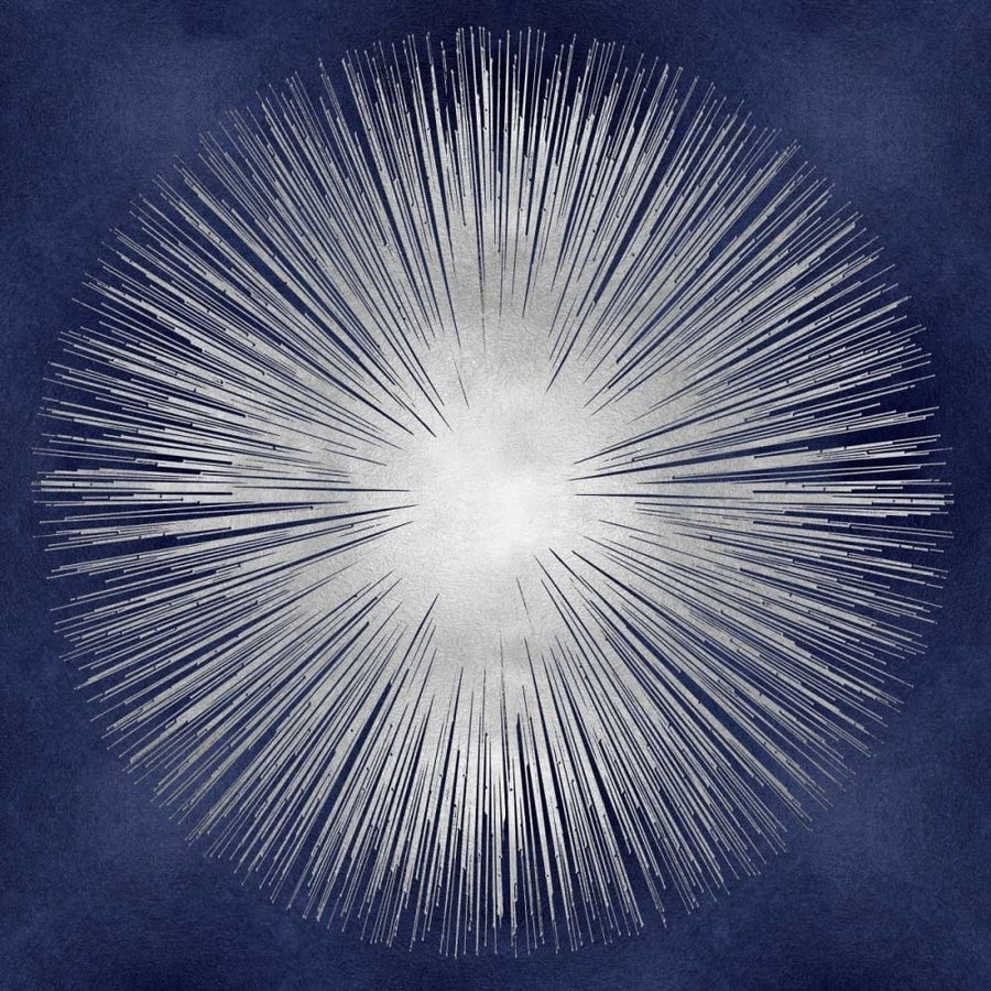 Silver Sunburst on Blue I Poster Print by Abby Young-VARPDXAY112554DG Image 1