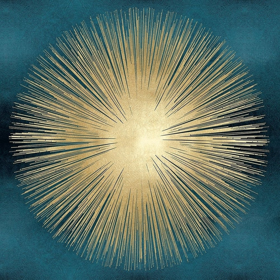 Sunburst Gold on Teal I by Abby Young-VARPDXAY117818 Image 1