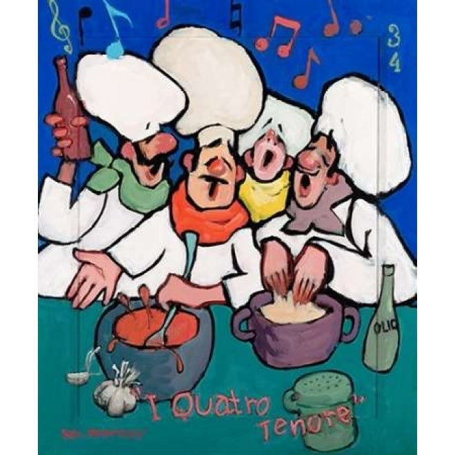 I Quatro Tenore Poster Print by Robert Dewar Bentley-VARPDXB2741D Image 1