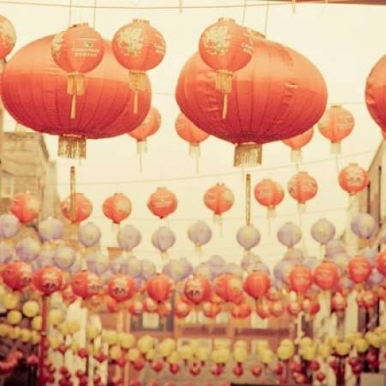 Chinese Lanterns Poster Print by Keri Bevan-VARPDXB2973D Image 1