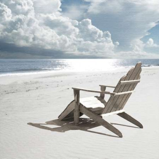 Solitary Beach Chair Poster Print by Noah Bay-VARPDXB3100D Image 1