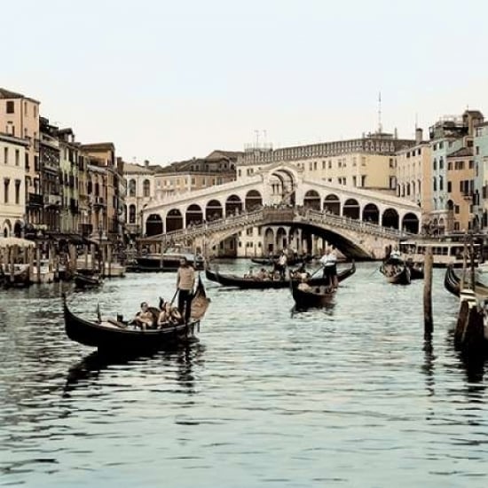 Ponte Rialto con Gondolas Poster Print by Alan Blaustein-VARPDXB3132D Image 2