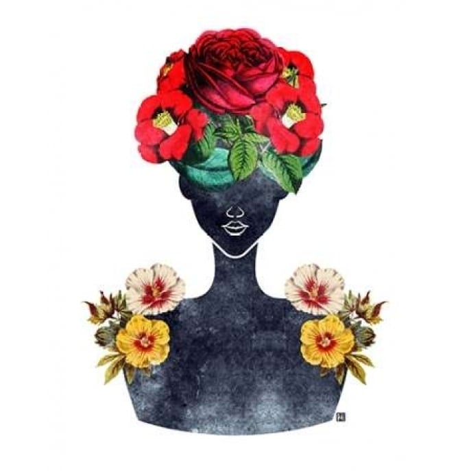 Flower Crown Silhouette III Poster Print by Tabitha Brown-VARPDXB3263D Image 1