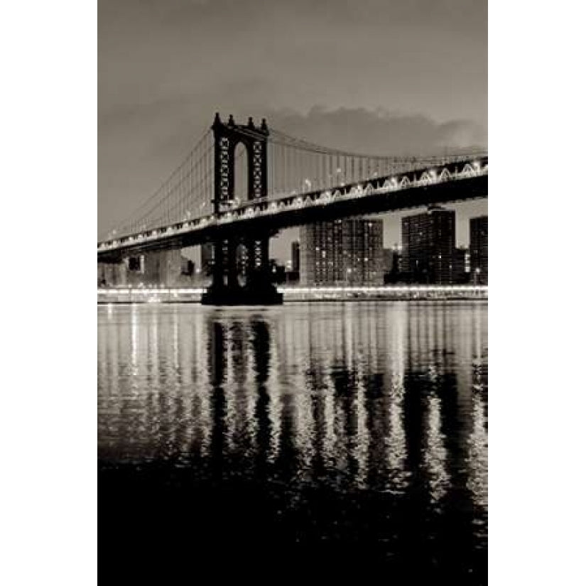 Manhattan Bridge at Night Poster Print by Alan Blaustein-VARPDXB3265D Image 1