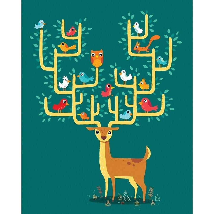 Antler City Poster Print by Michael Buxton-VARPDXB3627D Image 1