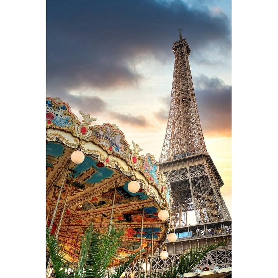 Eiffel Tower and Carousel II by Alan Blaustein-VARPDXB4063D Image 1