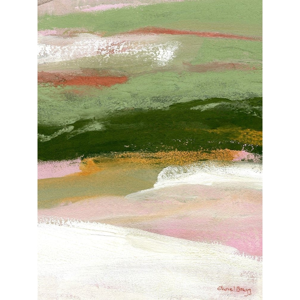 Landscape in Green Gold And Pink II Poster Print - Janel Bragg-VARPDXB4505D Image 1