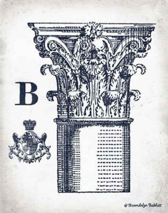 Indigo Column B Poster Print by Gwendolyn Babbitt-VARPDXBAB176 Image 1