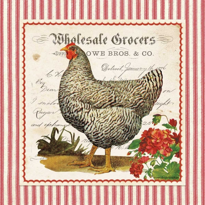 French Hen Poster Print by Gwendolyn Babbitt-VARPDXBAB238 Image 2