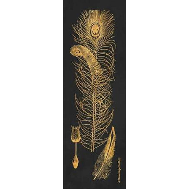 Gold Feathers II Poster Print by Gwendolyn Babbitt-VARPDXBAB298 Image 1