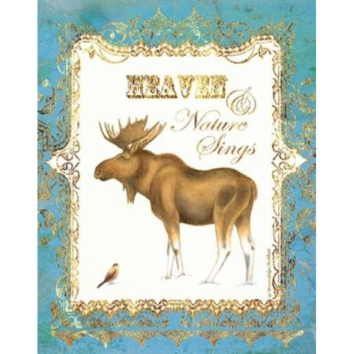 Moose in Snow Poster Print by Gwendolyn Babbitt-VARPDXBAB333 Image 2