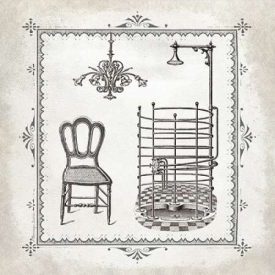 Tub and Chandelier II Poster Print by Gwendolyn Babbitt-VARPDXBAB462 Image 1