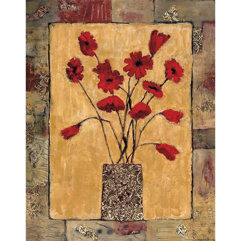 Red Flowers Poster Print by Judi Bagnato-VARPDXBAG11 Image 1