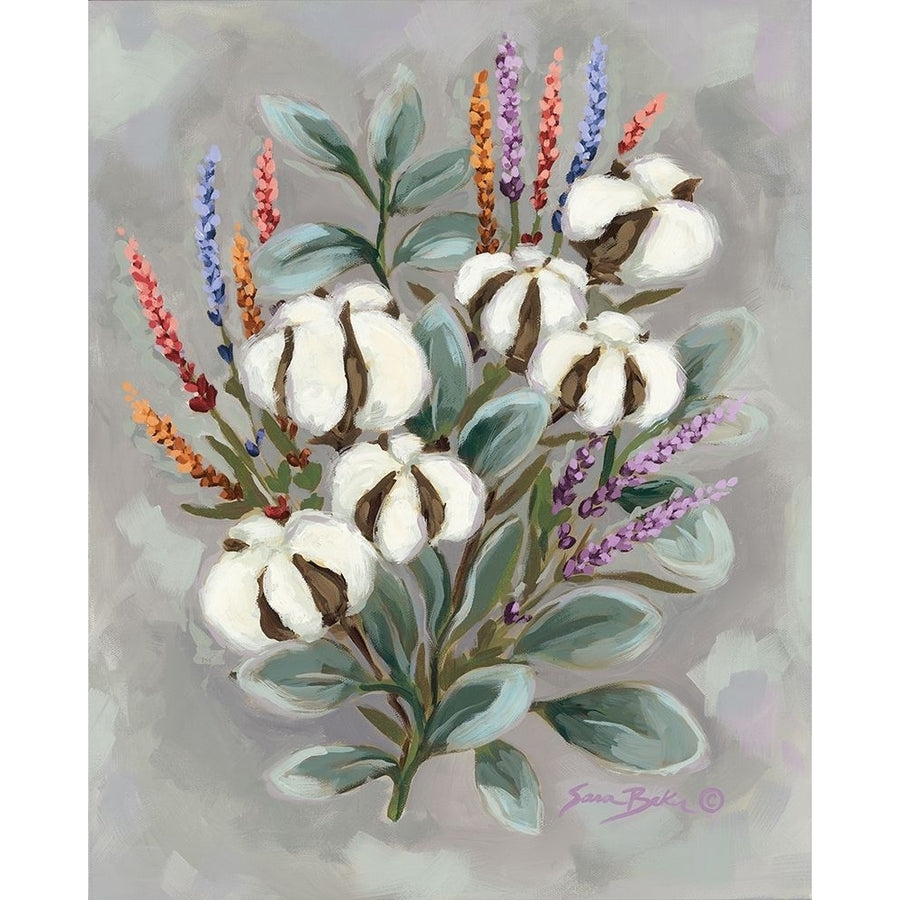 Cotton Bouquet Poster Print by Sara Baker-VARPDXBAKE114 Image 1