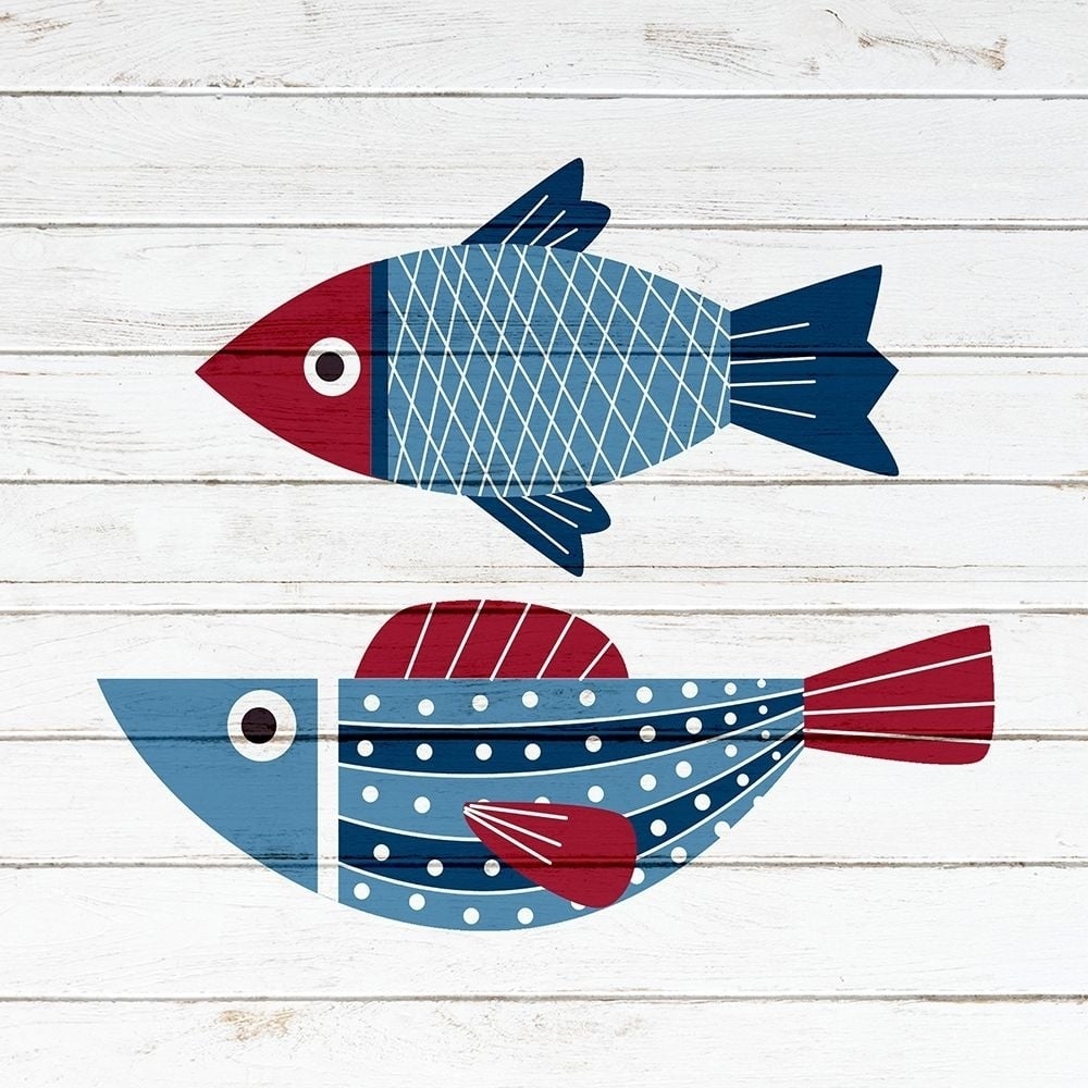 Americana Fish 4 Poster Print by Ann Bailey-VARPDXBASQ071D Image 1