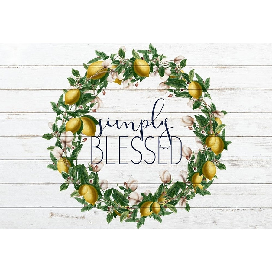 Simply Blessed Lemon Wreath Poster Print by Ann Bailey-VARPDXBARC055C Image 1