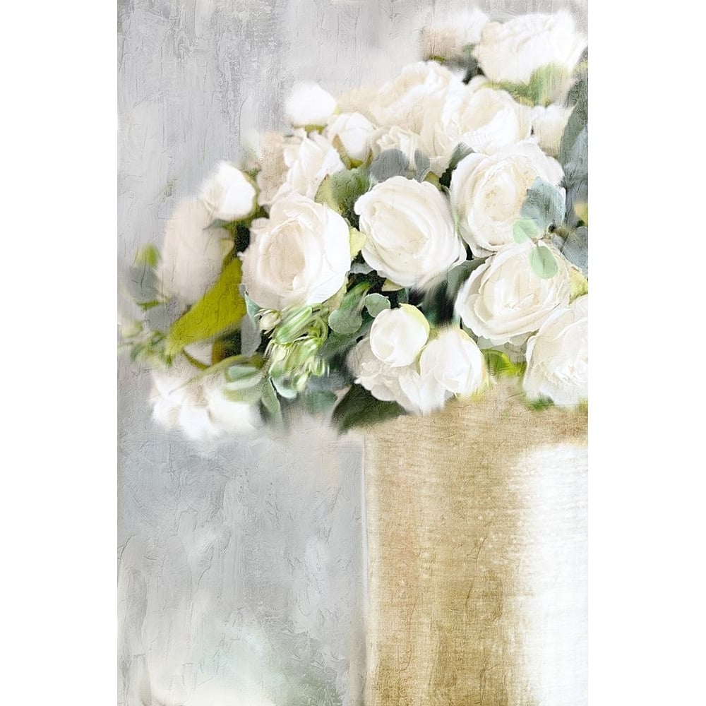 White Roses 2 Poster Print - Ann Bailey-VARPDXBARC190B Image 1