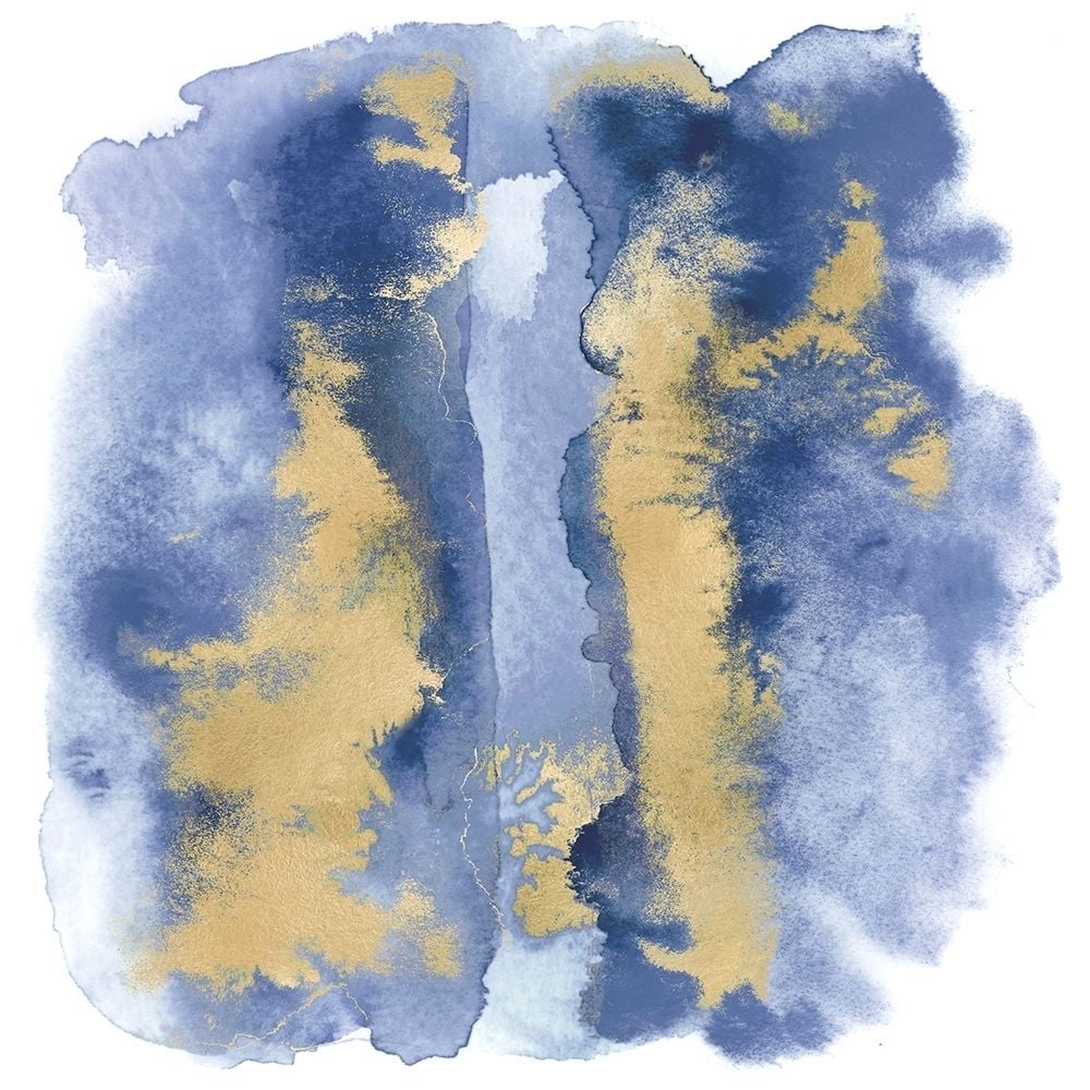 Blue Mist with Gold I Poster Print by Bella Riley-VARPDXBAY116522 Image 1