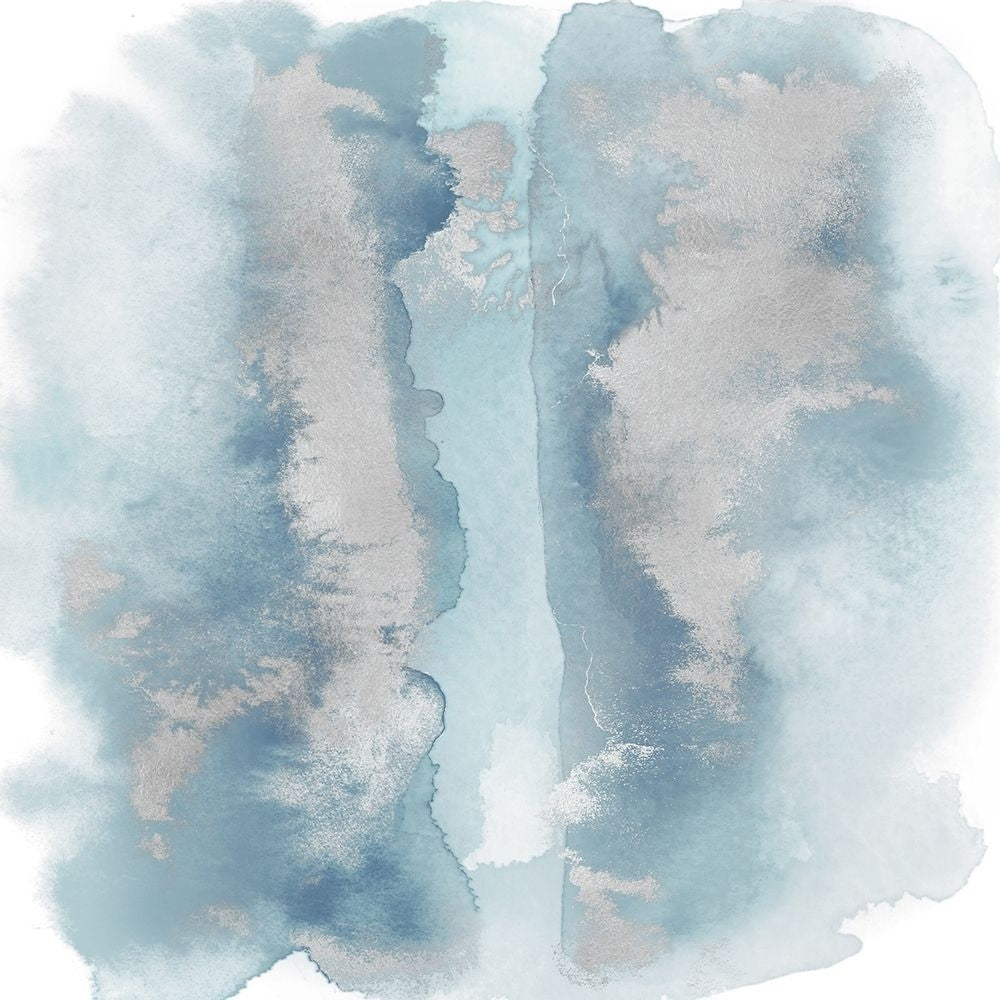 Soft Blue Mist With Silver I Poster Print by Bella Riley-VARPDXBAY116538 Image 1