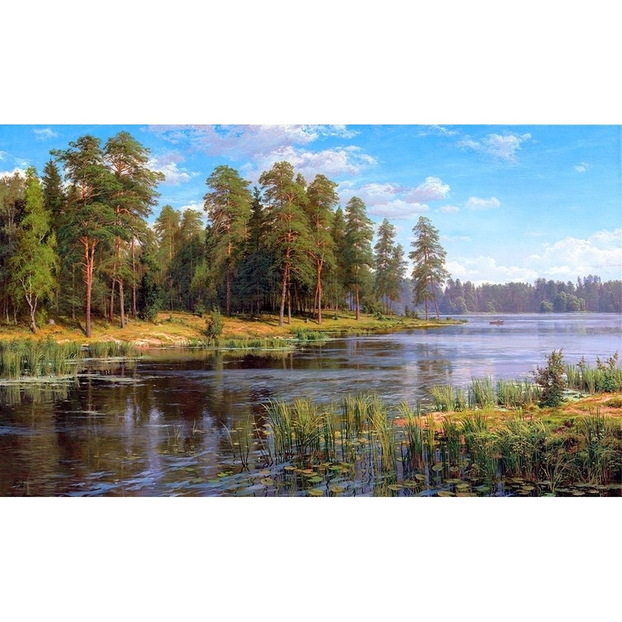 Forest lake Poster Print by Sergej Basov-VARPDXBC11 Image 1