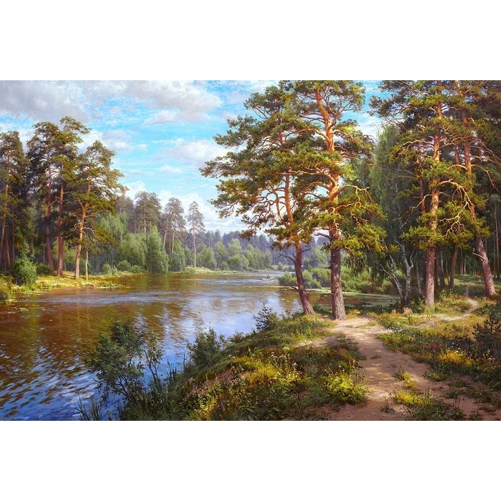 Lake at the forest Poster Print by Sergej Basov-VARPDXBC22 Image 1