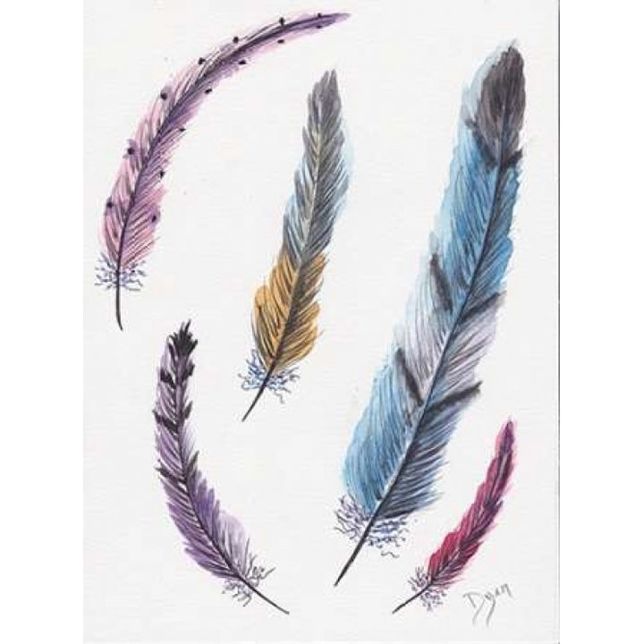 October Feathers II Poster Print by Beverly Dyer-VARPDXBDRC139B Image 1