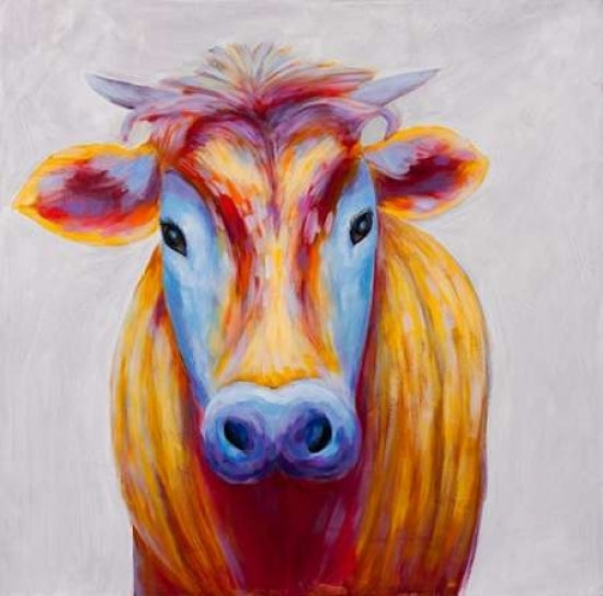 Colorful Country Cow Poster Print by Atelier B Art Studio-VARPDXBEGANI147 Image 1