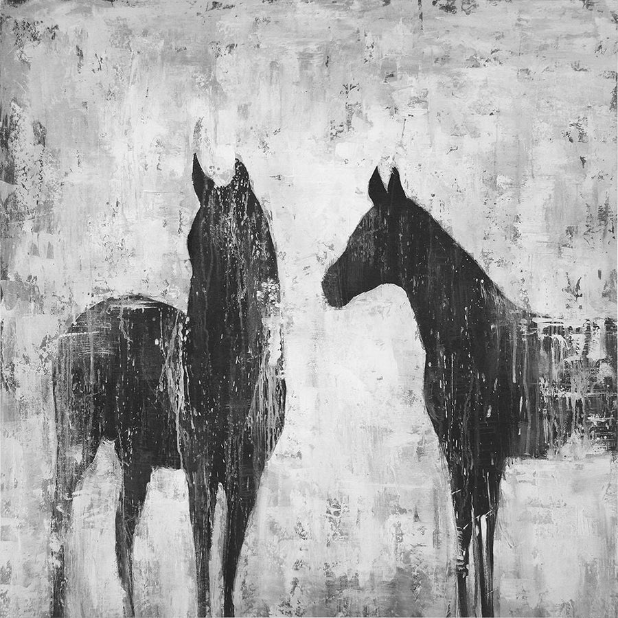 BLACK AND WHITE HORSES Poster Print by Atelier B Art Studio Atelier B Art Studio-VARPDXBEGANI2 Image 1