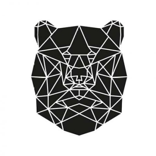 Geometric Bear Head Poster Print by Atelier B Art Studio-VARPDXBEGANI194 Image 1