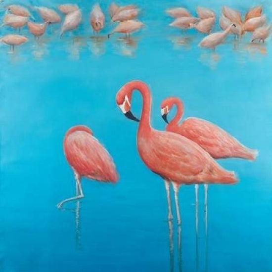 Group of Flamingos Poster Print by Atelier B Art Studio-VARPDXBEGANI206 Image 1