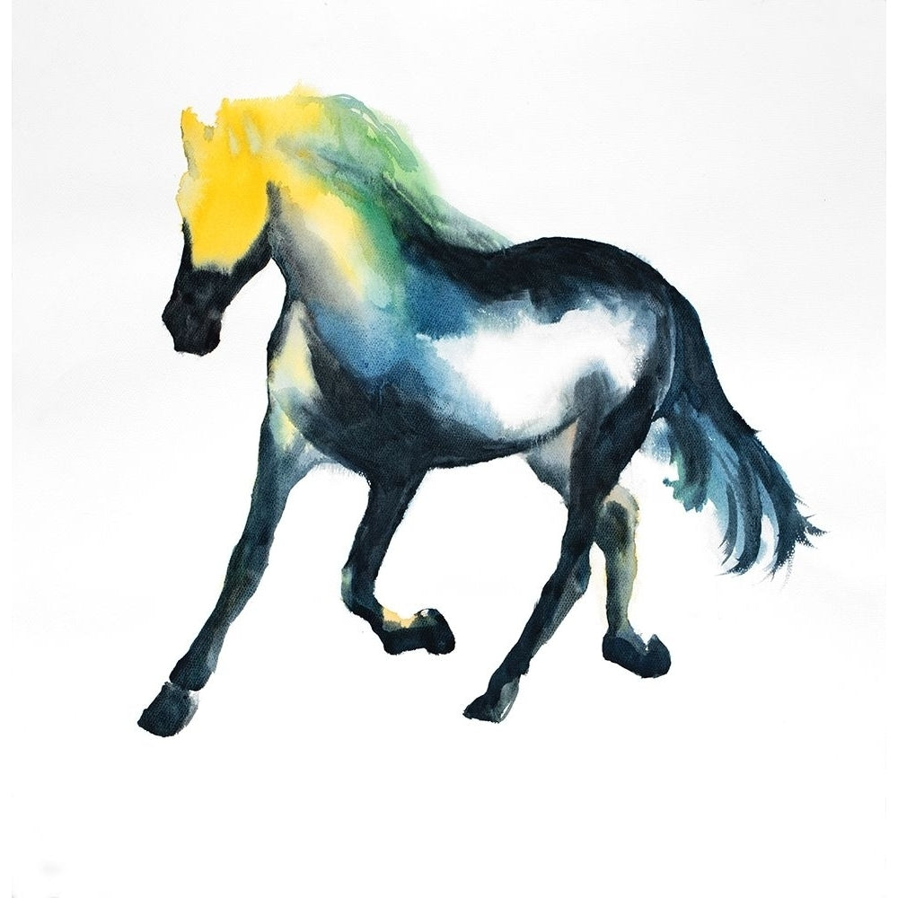 Galloping Colorful Horse Poster Print by Atelier B Art Studio-VARPDXBEGANI366 Image 1