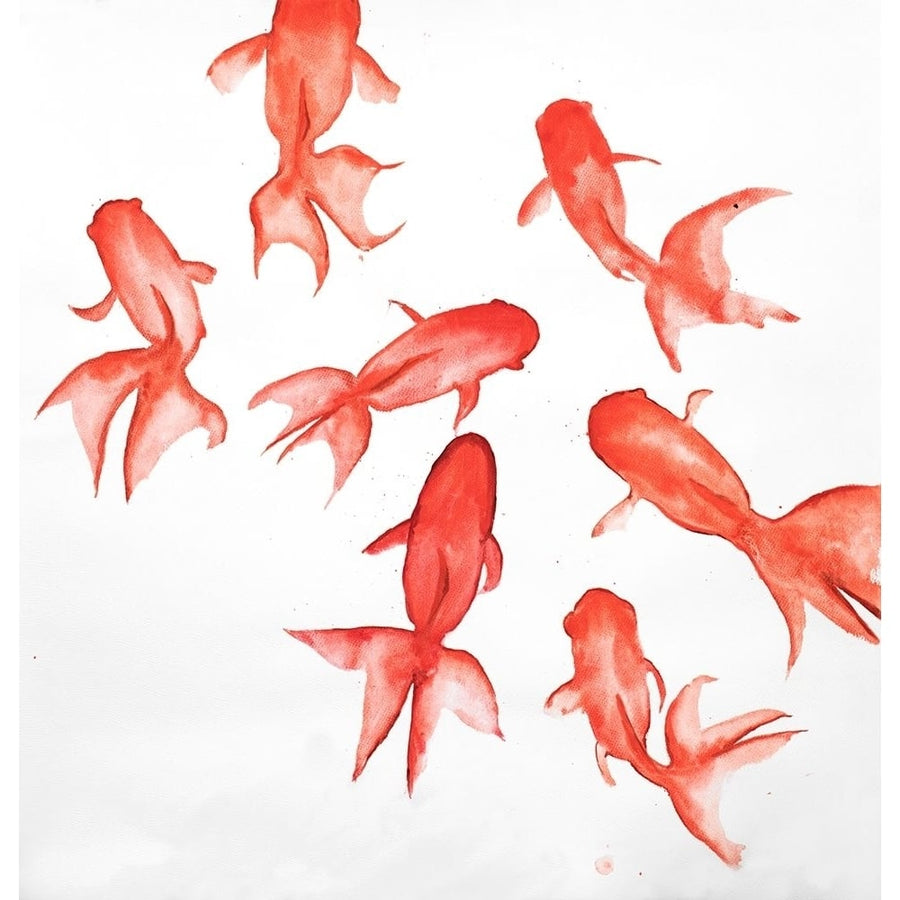 RED FISHES Poster Print by Atelier B Art Studio-VARPDXBEGANI401 Image 1