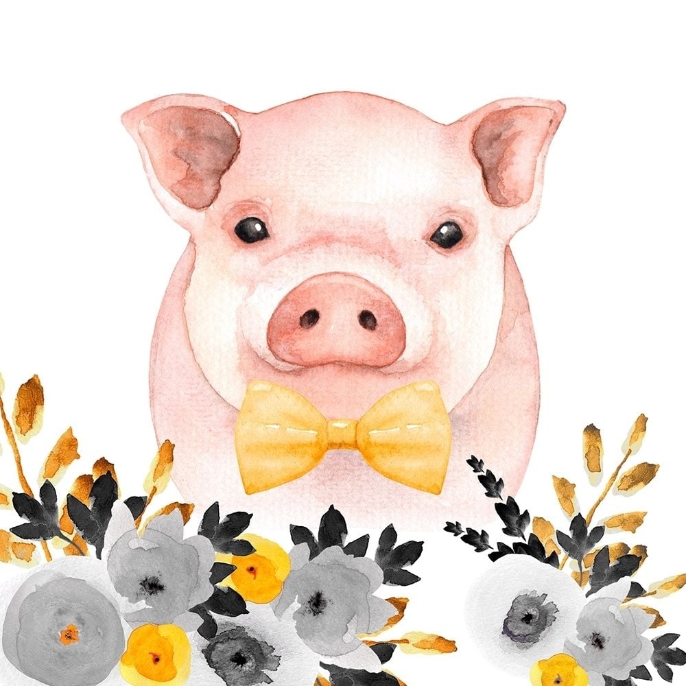 CHIC PIG Poster Print by Atelier B Art Studio-VARPDXBEGCHA24 Image 1