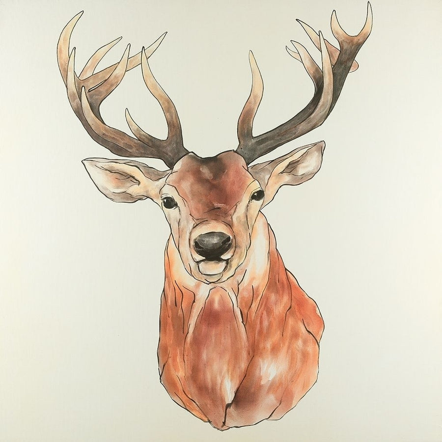 Front Deer Portrait Poster Print by Atelier B Art Studio-VARPDXBEGANI343 Image 1