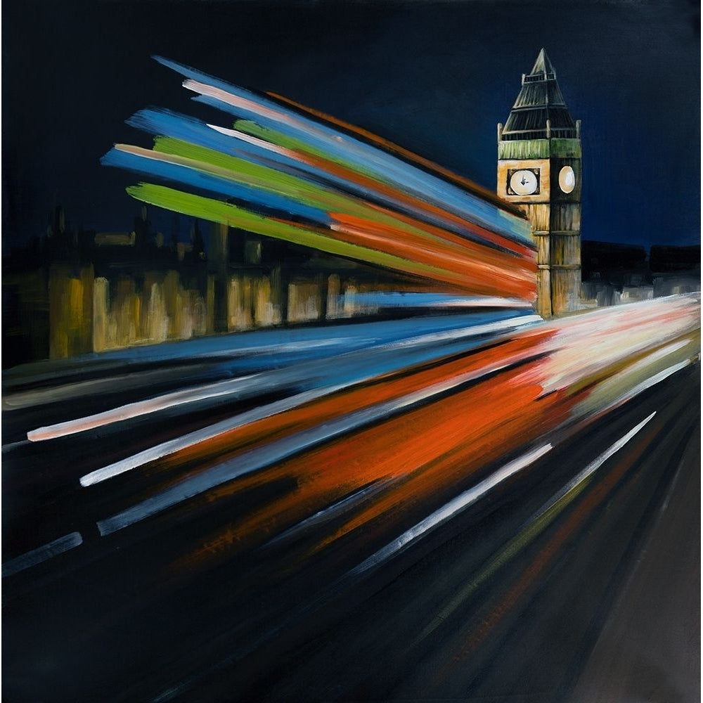 LONDON BUS WITH LONG EXPOSURE Poster Print by Atelier B Art Studio-VARPDXBEGCIT278 Image 1