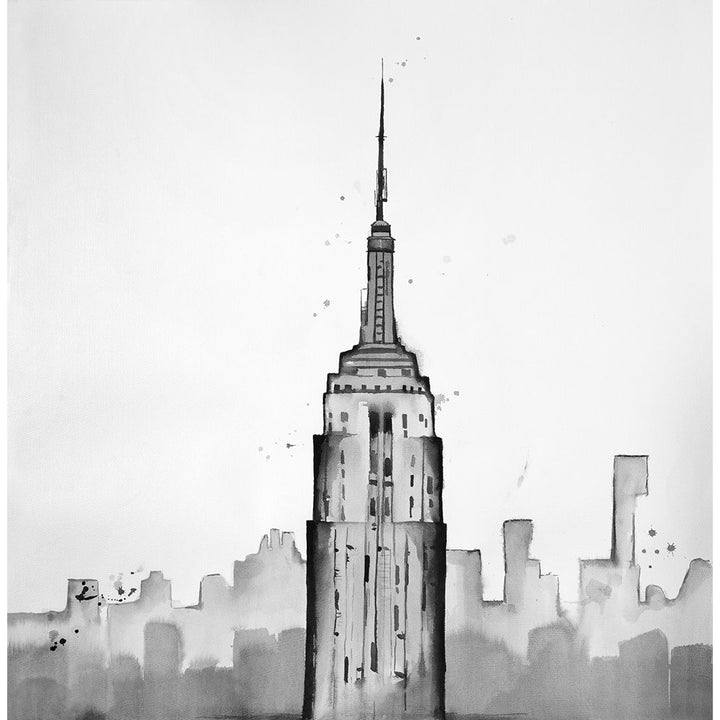 Grayscale Empire State Building Poster Print by Atelier B Art Studio-VARPDXBEGCIT360 Image 1