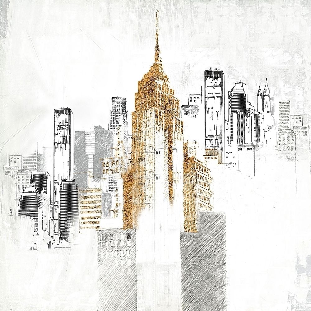 Sketch style cityscape Poster Print by Atelier B Art Studio Atelier B Art Studio-VARPDXBEGCIT99 Image 1