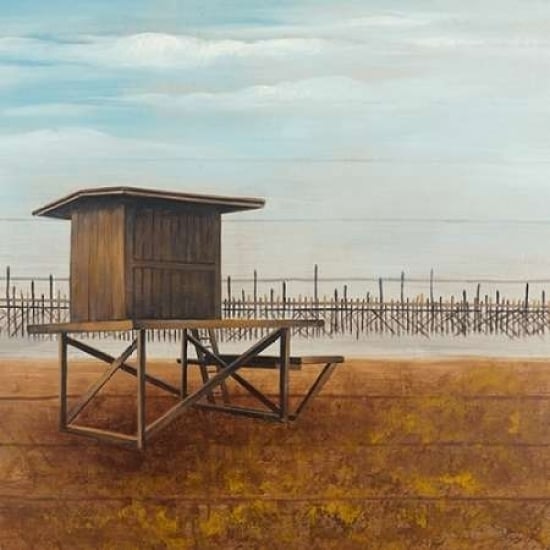 Newport Beach Lifeguard Tower Poster Print by Atelier B Art Studio-VARPDXBEGCOA28 Image 1