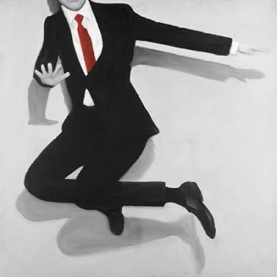 Classical Jumping Man Poster Print by Atelier B Art Studio-VARPDXBEGFAS09 Image 1