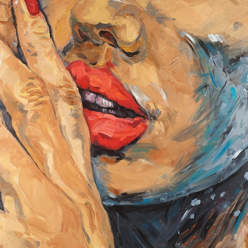 Shushing Lips Closeup Poster Print by Atelier B Art Studio-VARPDXBEGFIG48 Image 2