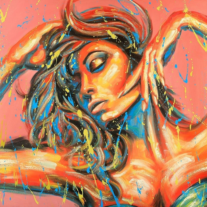 Sensual Tanned Lady With Paint Splash Poster Print by Atelier B Art Studio-VARPDXBEGFIG57 Image 1