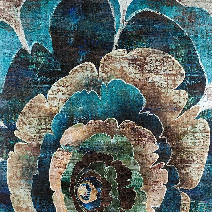 BLUE FLOWER MONTAGE Poster Print by Atelier B Art Studio Atelier B Art Studio-VARPDXBEGFLO163 Image 1