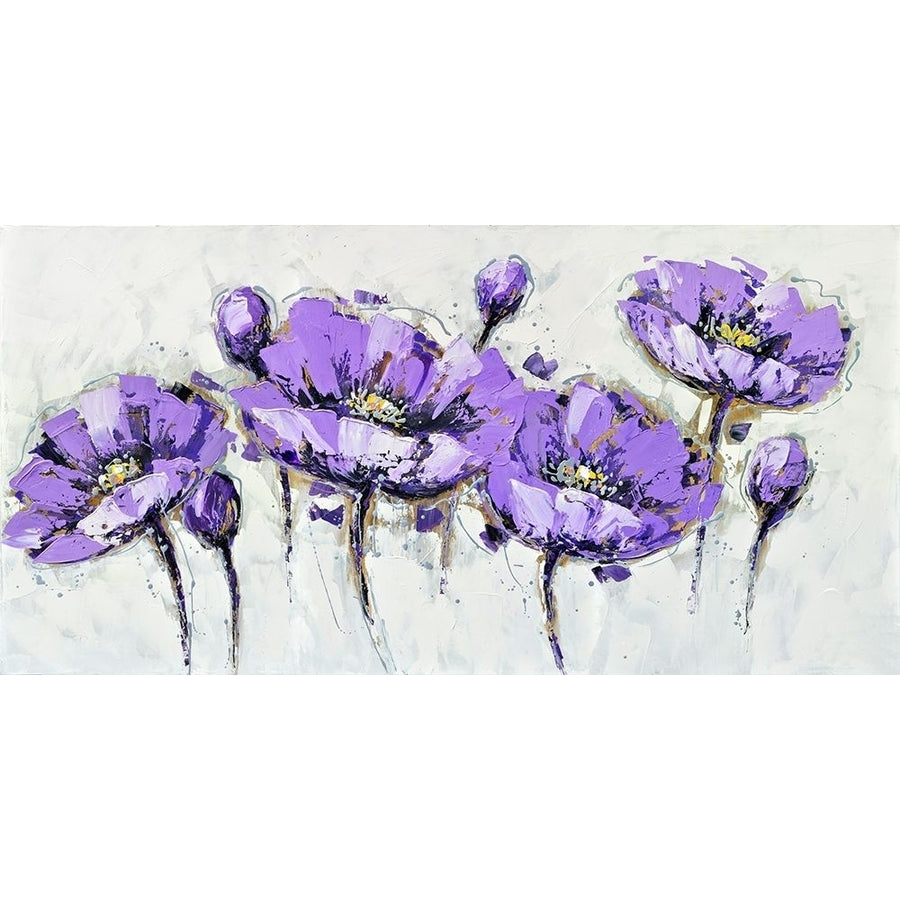 ABSTRACT PURPLE FLOWERS Poster Print by Atelier B Art Studio Atelier B Art Studio-VARPDXBEGFLO22 Image 1